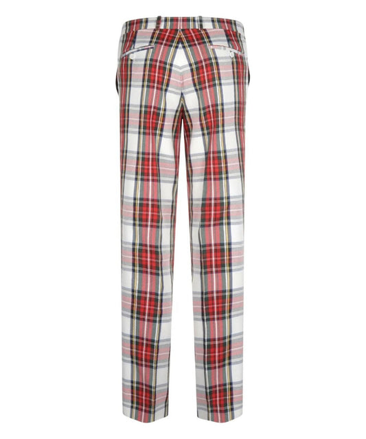 Ruit Pantalon | Wit/Rood/Groen ruit