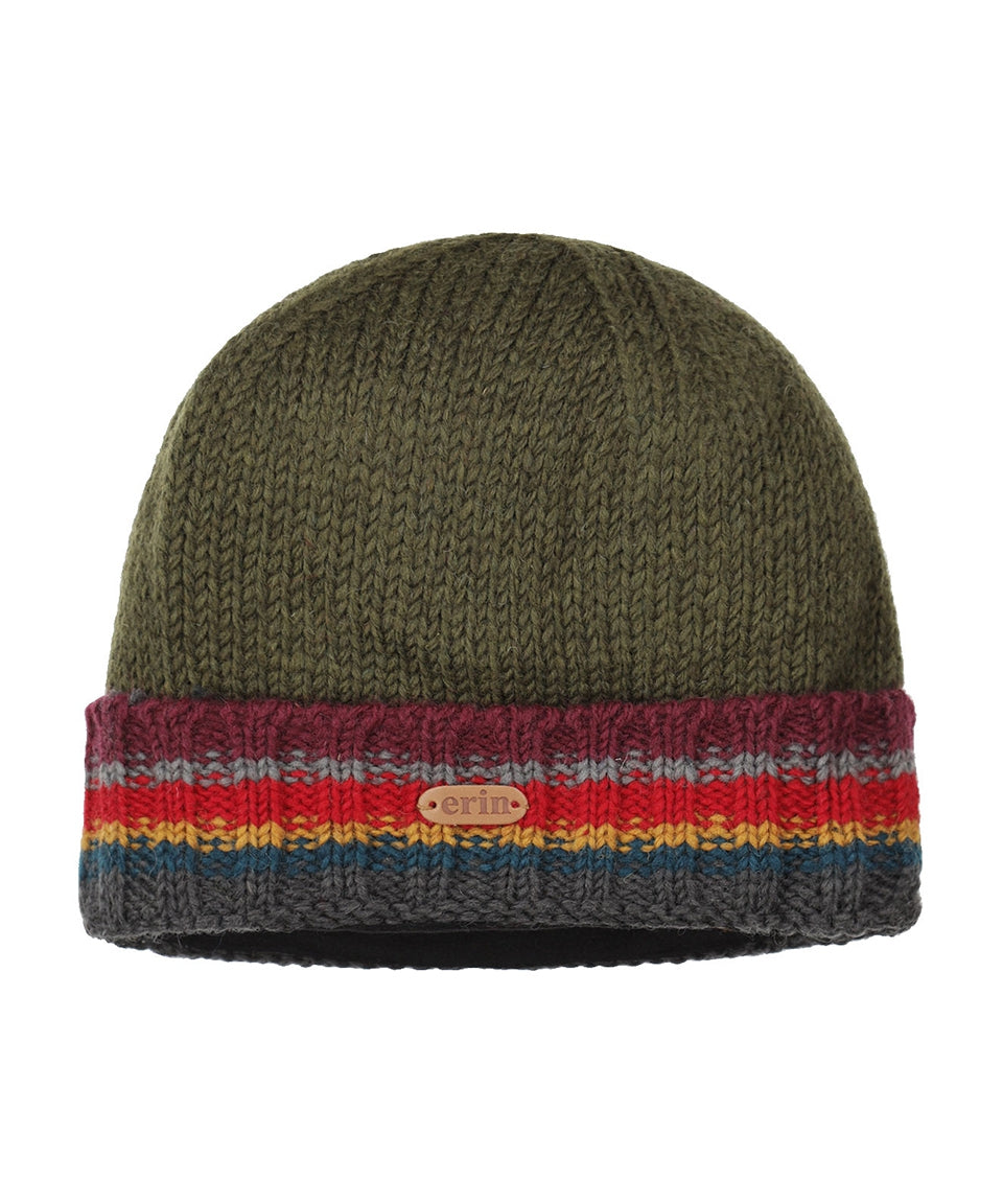 Hat Wool Fleece Lining | Green