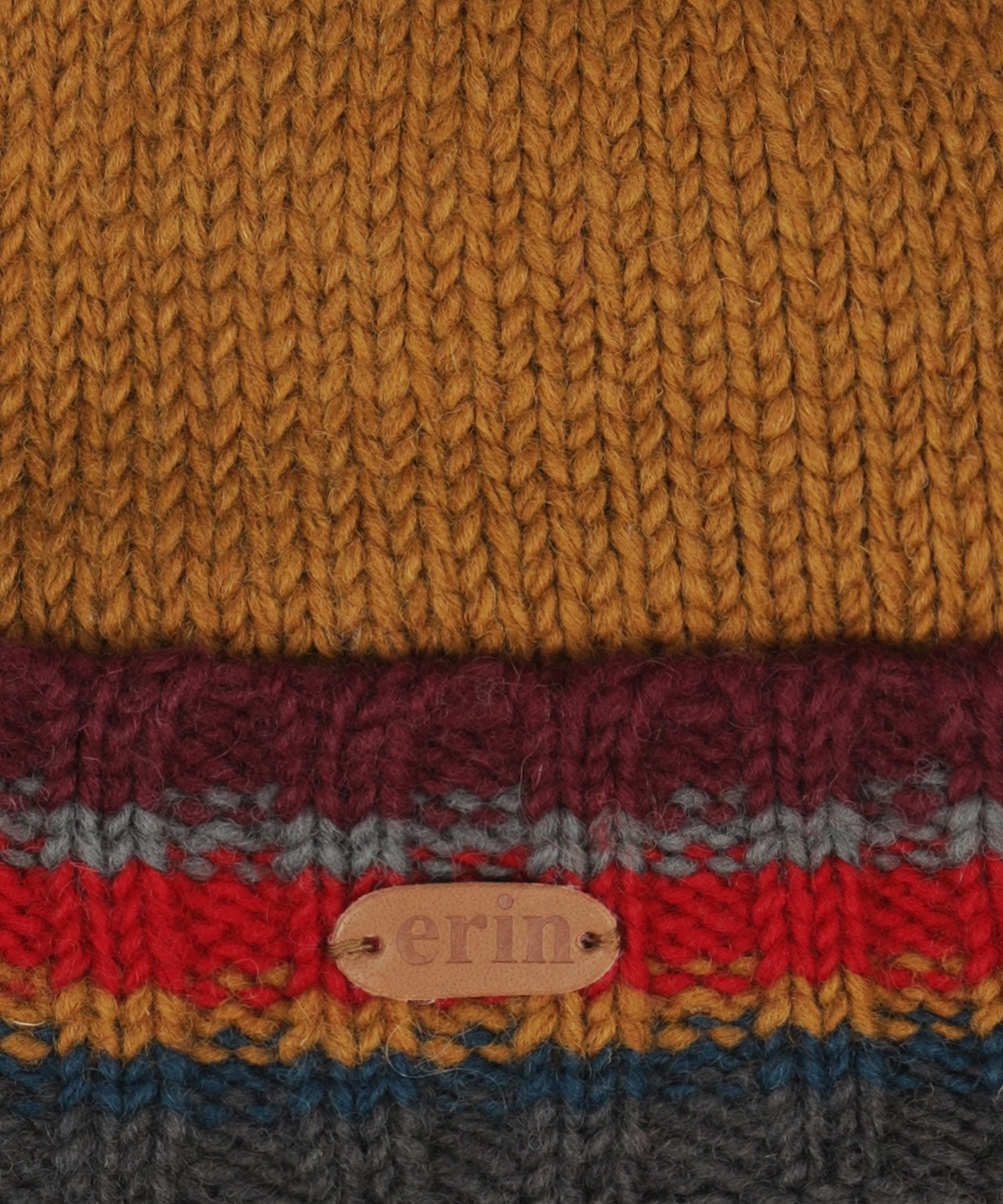 Muts Wol Fleece Lining | Oranje Rood