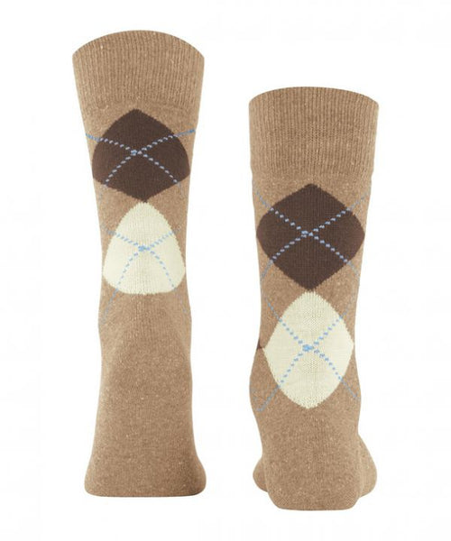 Tweed argyle heren sokken | Bruin