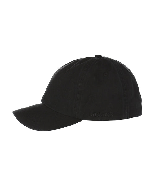 Stetson Baseball Cap Cotton | Zwart