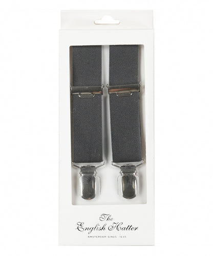 Narrow Braces with Clips | Anthracite Grey