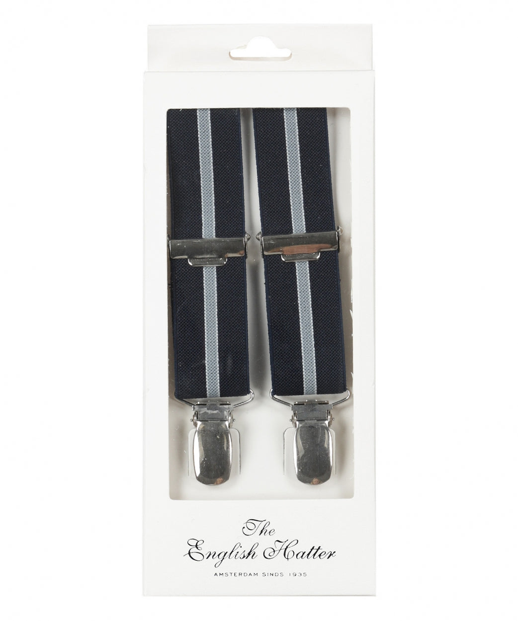 Narrow Braces with Clips | Blue
