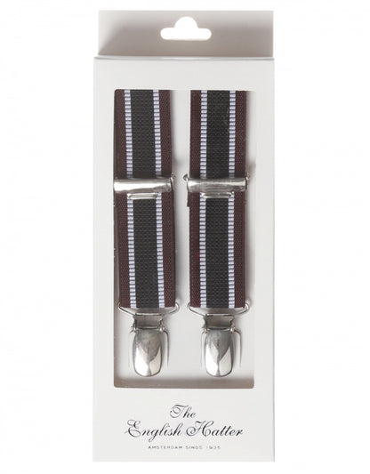 Narrow Braces with Clips | Blue