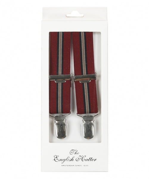Smalle Bretels met clips | Rood