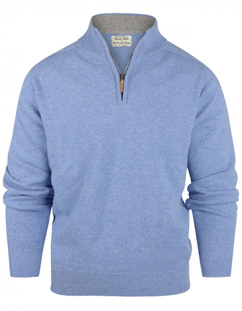 Pullover rits | Blauw