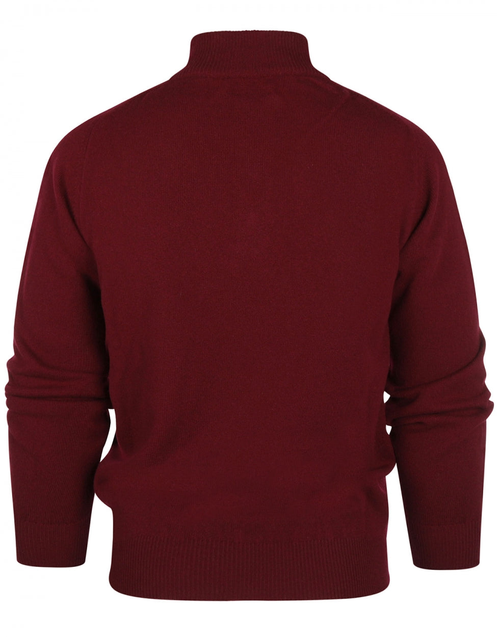 Pullover mit Reißverschluss | Bordeauxrot