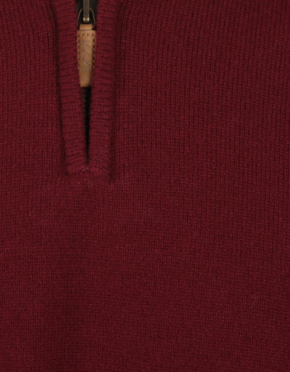 Pullover mit Reißverschluss | Bordeauxrot