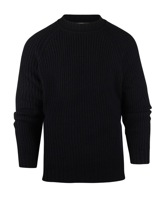 William Lockie Pullover Joss Earl Rundhalsausschnitt | Marineblau