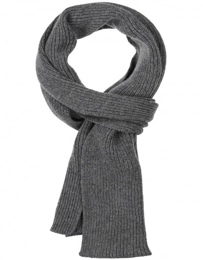 Cashmere Rib Sjaal | Donker Grijs