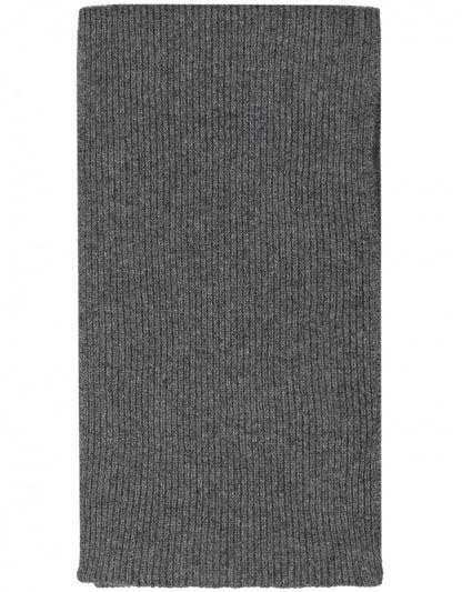 Cashmere Rib Sjaal | Donker Grijs