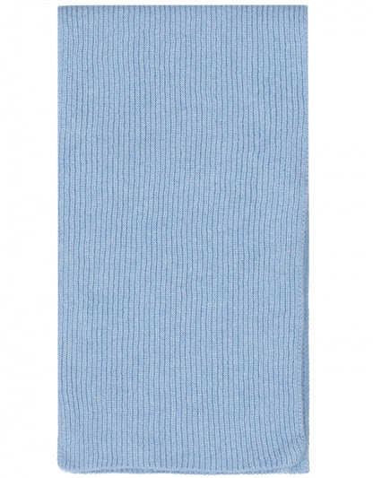 WL Cashmere Rib Scarf | Blue