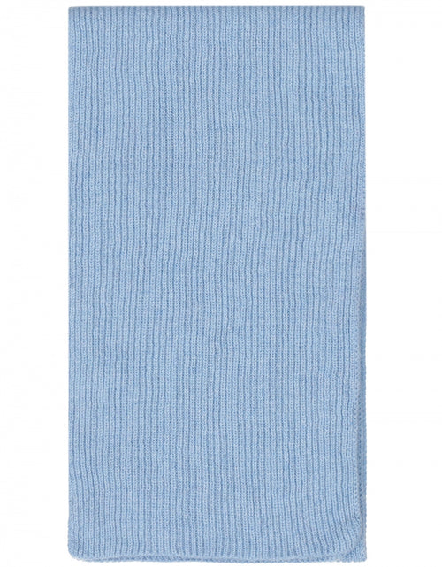 WL Cashmere Rib Sjaal | Blauw