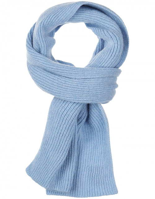 WL Cashmere Rib Sjaal | Blauw