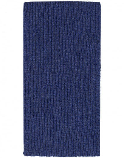 Cashmere Rib Sjaal | Midden Blauw