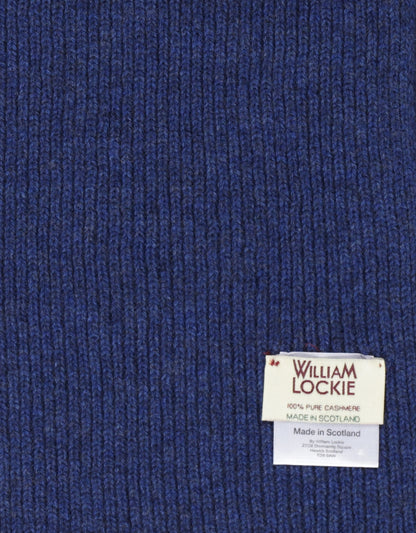 Cashmere Rib Sjaal | Midden Blauw