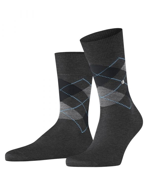 Sok Manchester Kort | Dark Grey/Grey diamond check