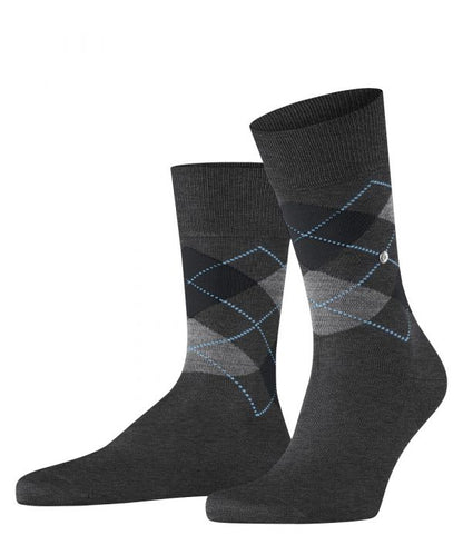 Sok Manchester Kort | Dark Grey/Grey diamond check