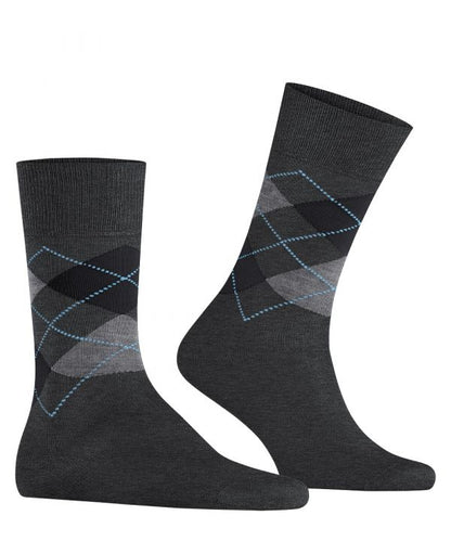 Sok Manchester Kort | Dark Grey/Grey diamond check
