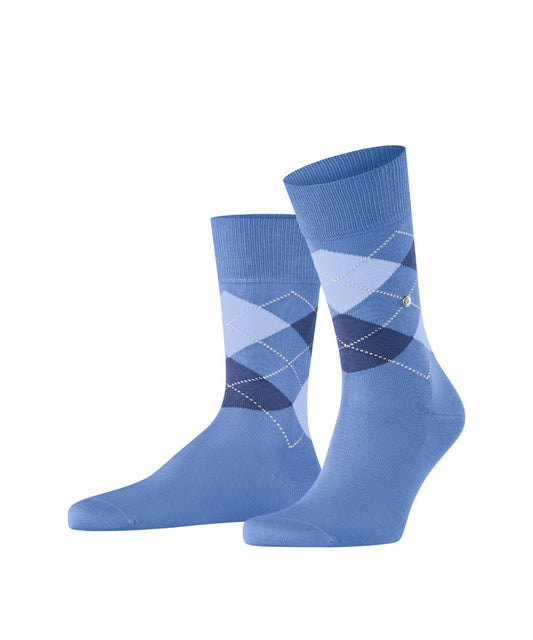 Sok Manchester Kort | Blue diamond check
