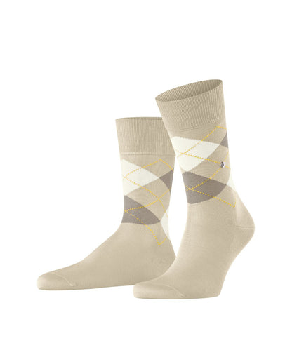 Sok Manchester Kort | Sand/Beige diamond check