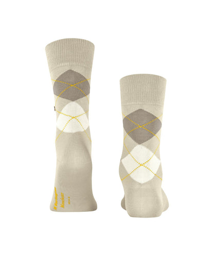 Sok Manchester Kort | Sand/Beige diamond check