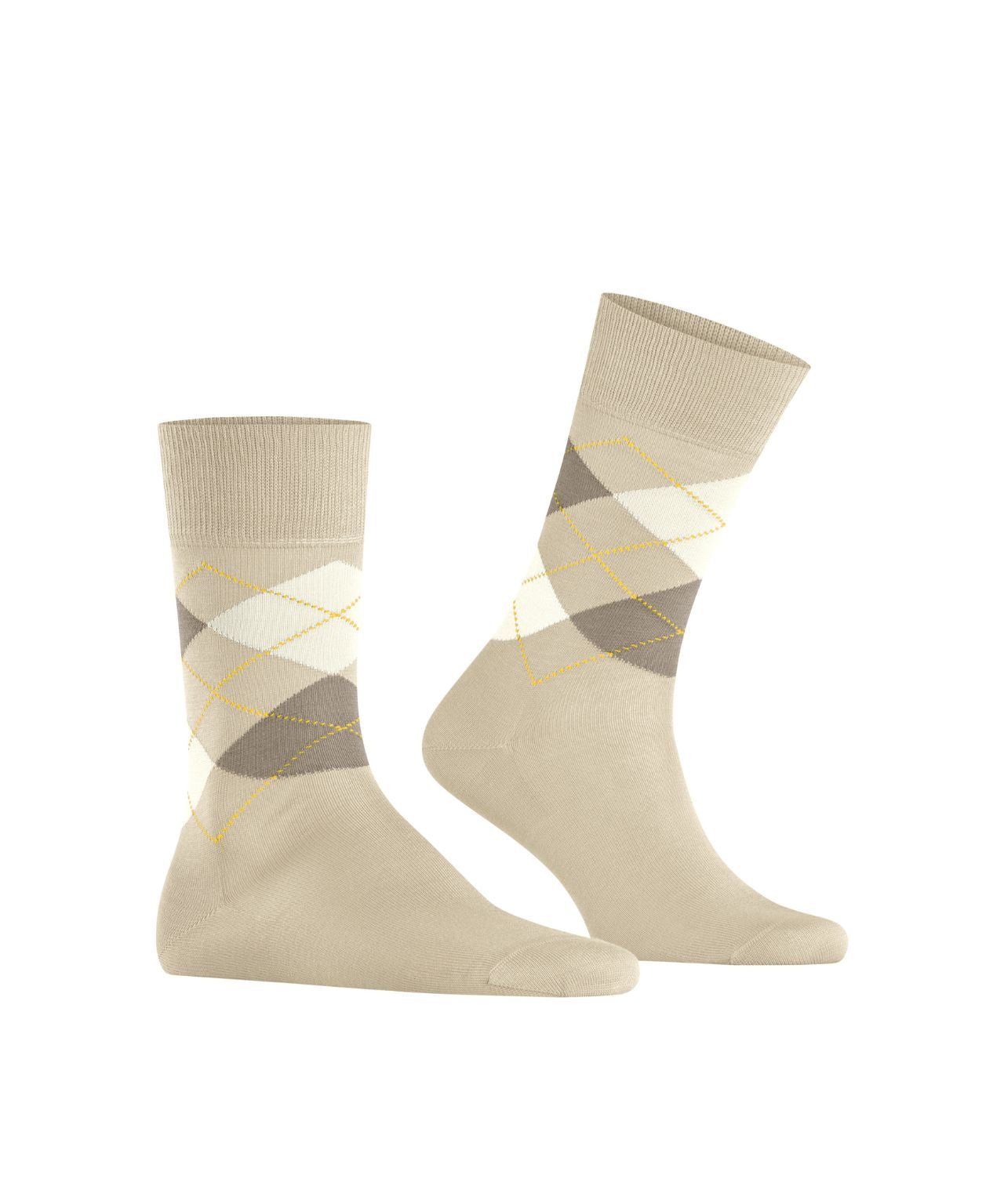 Sok Manchester Kort | Sand/Beige diamond check