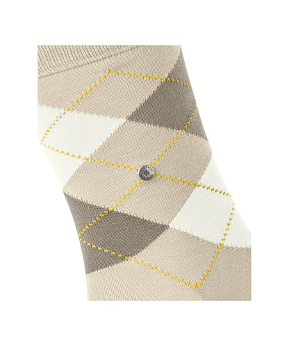 Sok Manchester Kort | Sand/Beige diamond check