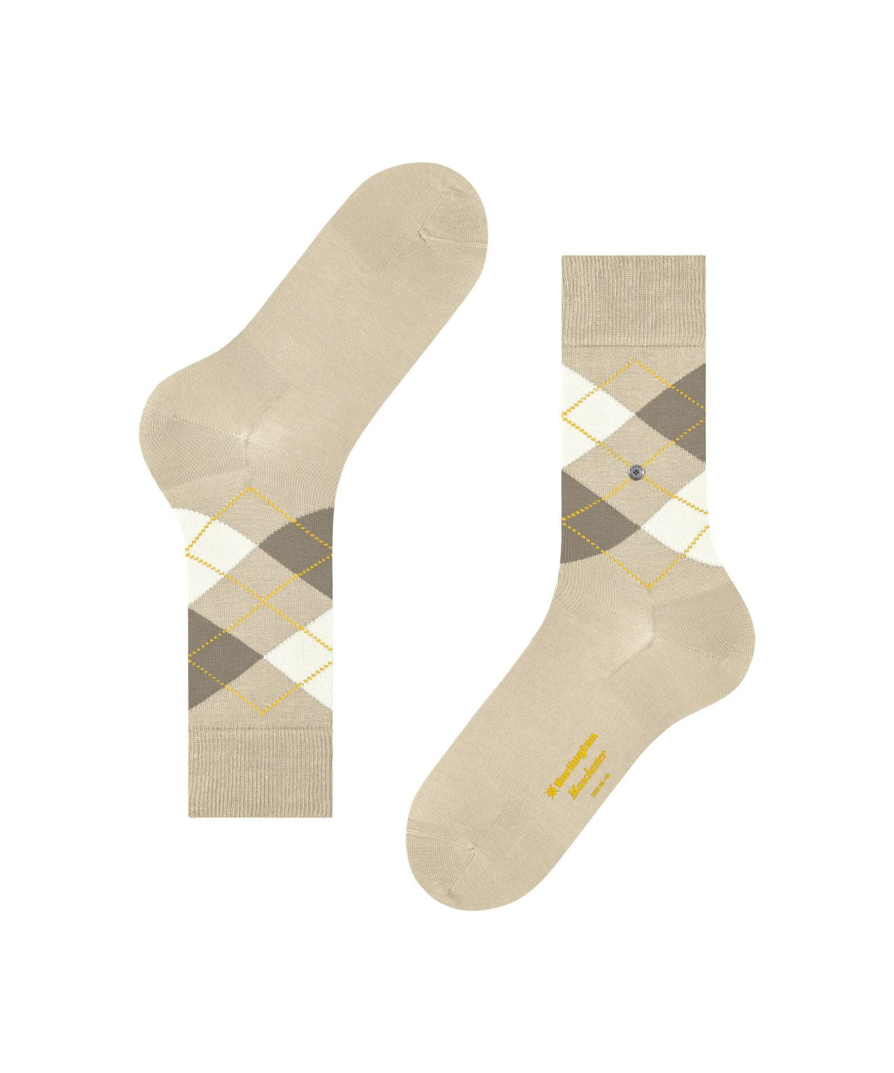 Sok Manchester Kort | Sand/Beige diamond check