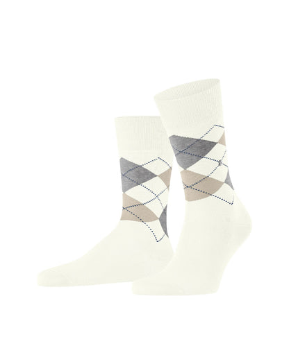 Sok Manchester Kort | Beige/Brown/Grey diamond check