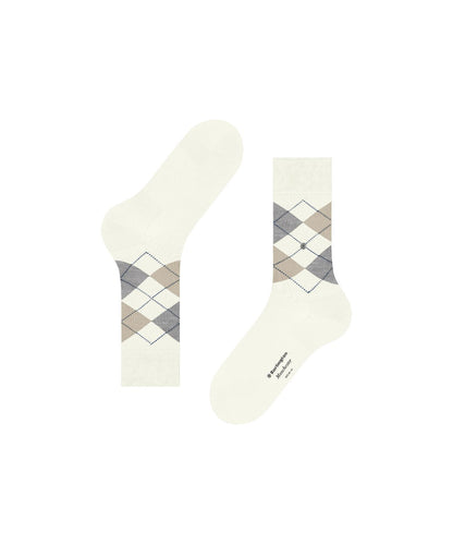 Sok Manchester Kort | Beige/Brown/Grey diamond check