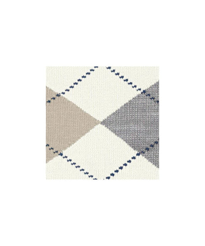 Sok Manchester Kort | Beige/Brown/Grey diamond check