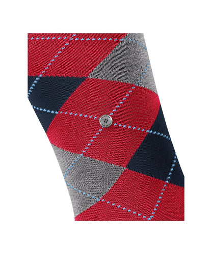 Sok Manchester Lang | Red/Grey diamond check