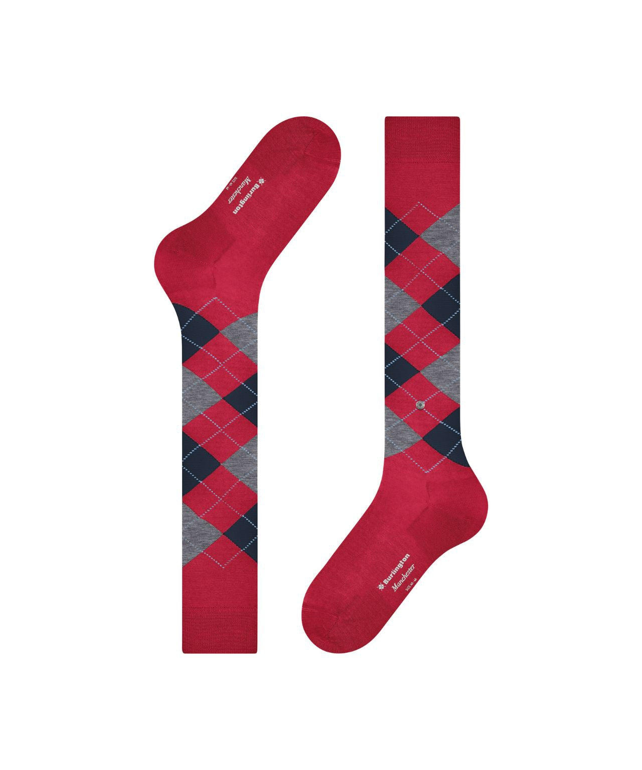Sok Manchester Lang | Red/Grey diamond check