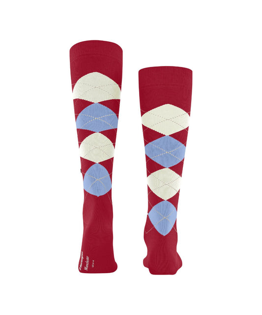 Sok Manchester Lang | Red Light Blue Beige Daimond Check