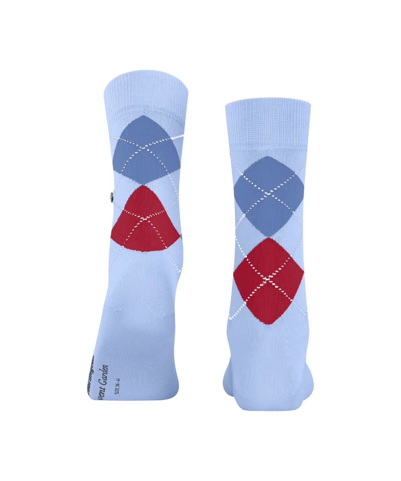 Covent Garden Sok | Sky/Red/Blue diamond check