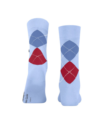 Covent Garden Sok | Sky/Red/Blue diamond check
