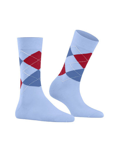 Covent Garden Sok | Sky/Red/Blue diamond check