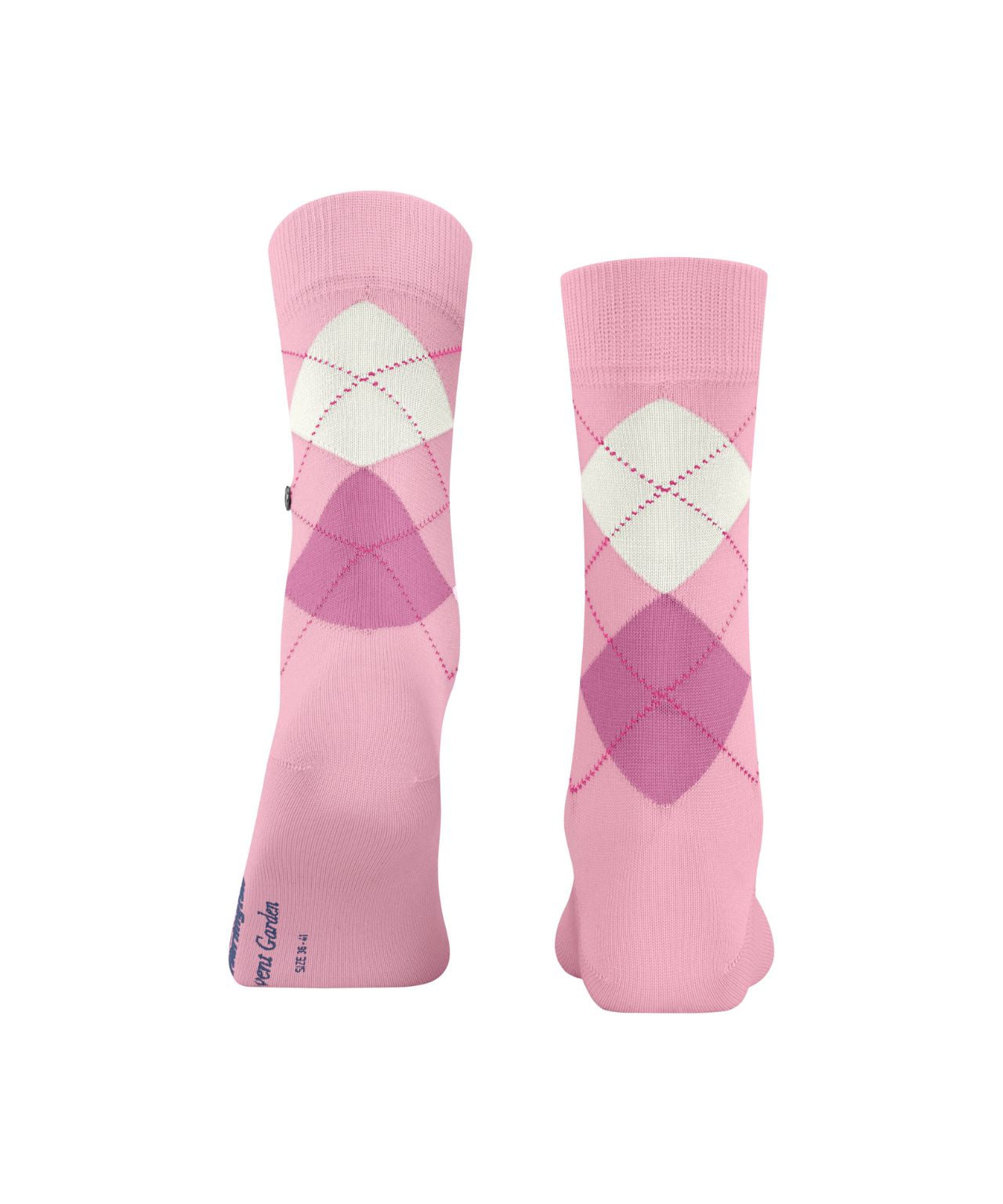 Covent Garden Sok | Pink/White diamond check