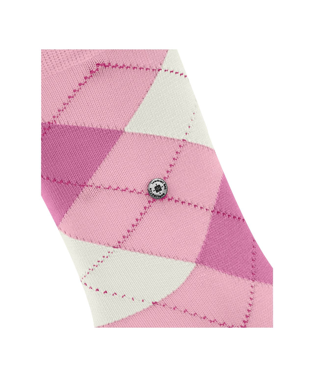 Covent Garden Sok | Pink/White diamond check