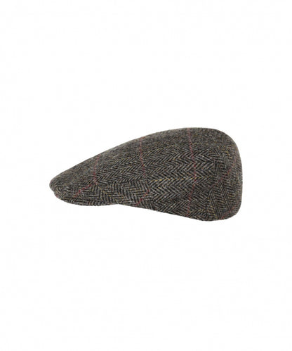 Klassieke Cap | Donker Beige Grijs Herringbone