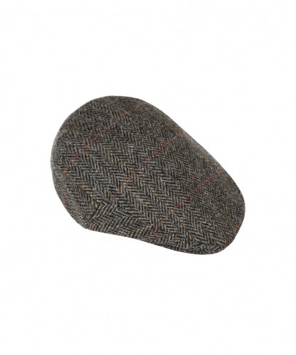 Klassieke Cap | Donker Beige Grijs Herringbone