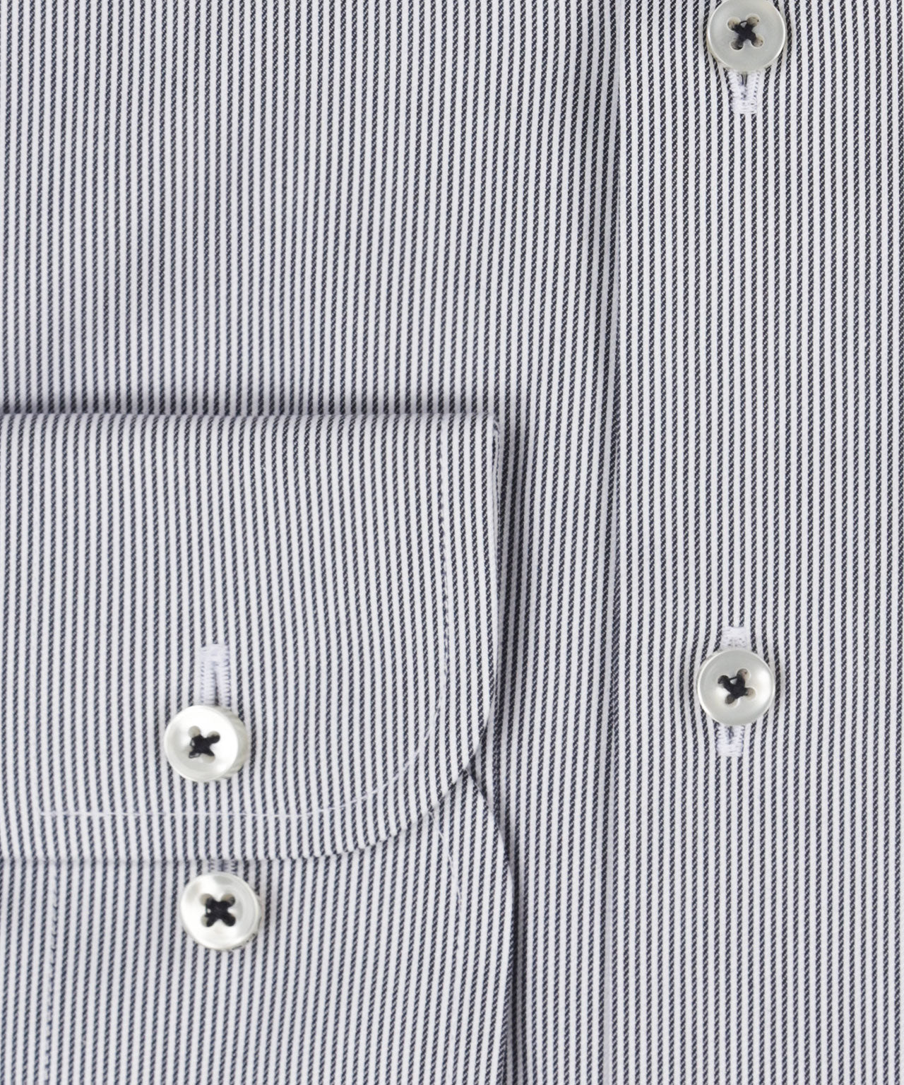 Shirt striped semi spread collar | Blue