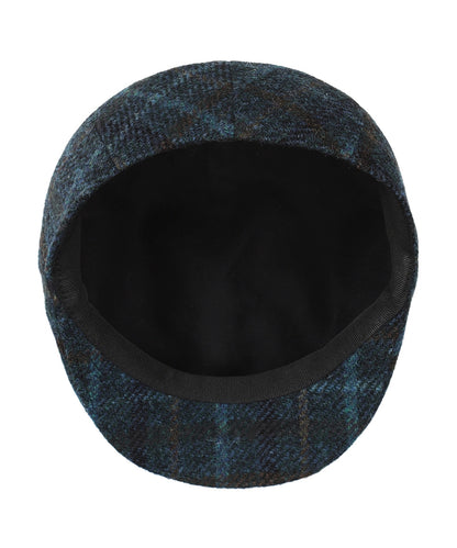 Jockey Tweed Cap | Donkerblauw Brushed Ruit
