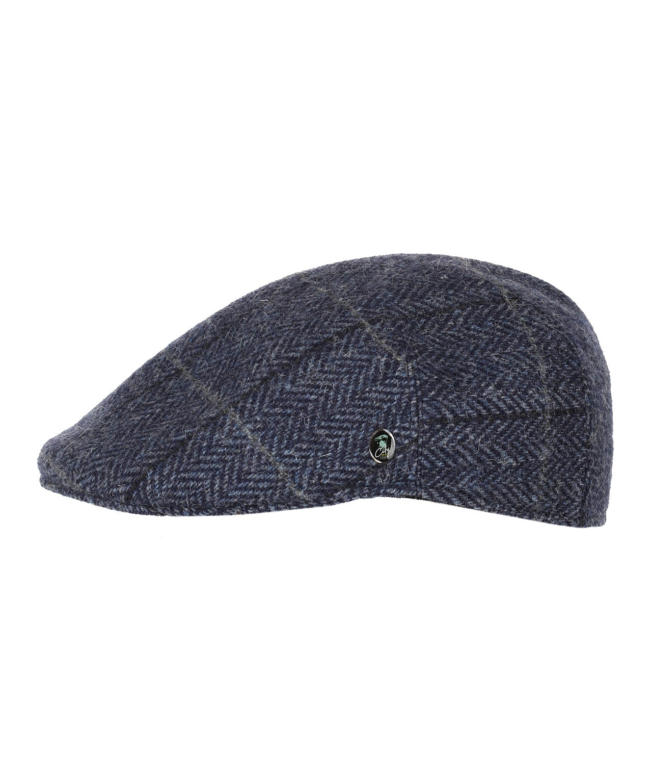 Jockey Tweed Cap | Navy Herringbone