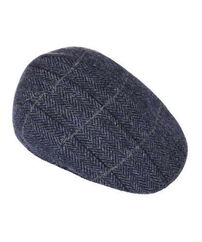 Jockey Tweed Cap | Navy Herringbone