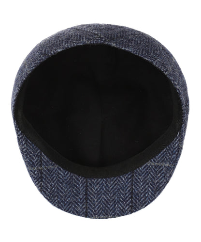 Jockey Tweed Cap | Navy Herringbone