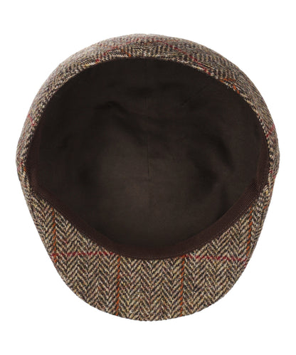 Jockey Tweed Cap | Bruin Herringbone Overcheck