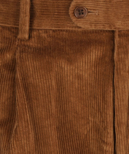Corduroy Pantalon Brede Rib | Cognac