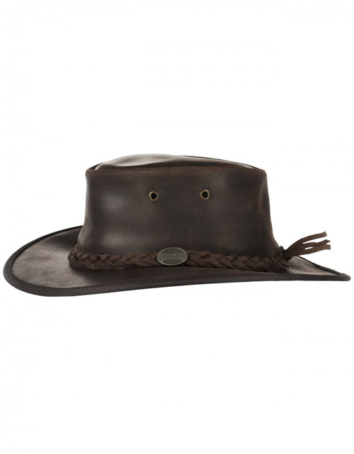 Hoed Leer Foldaway Oiled | Bruin